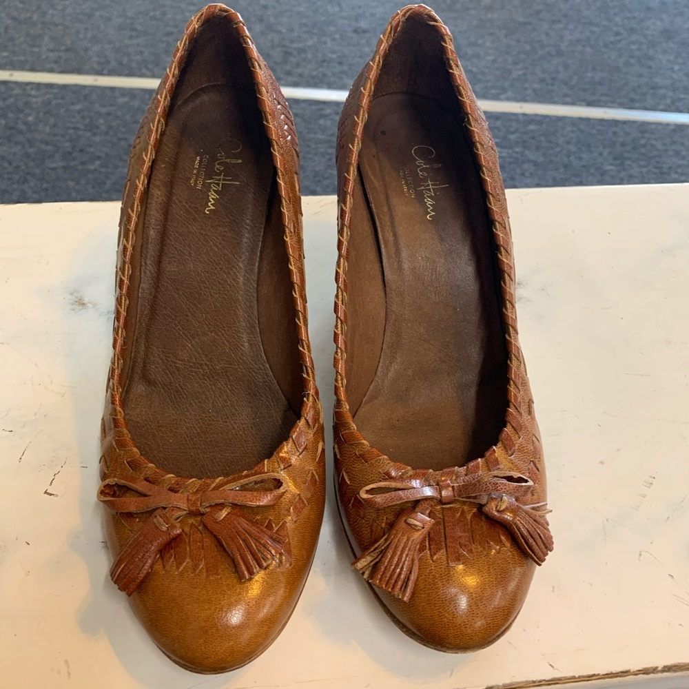 Cole Han. Short  heel leather shoes